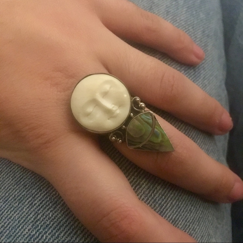 Amazing Unique Sterling Silver 925 Goddess Ring